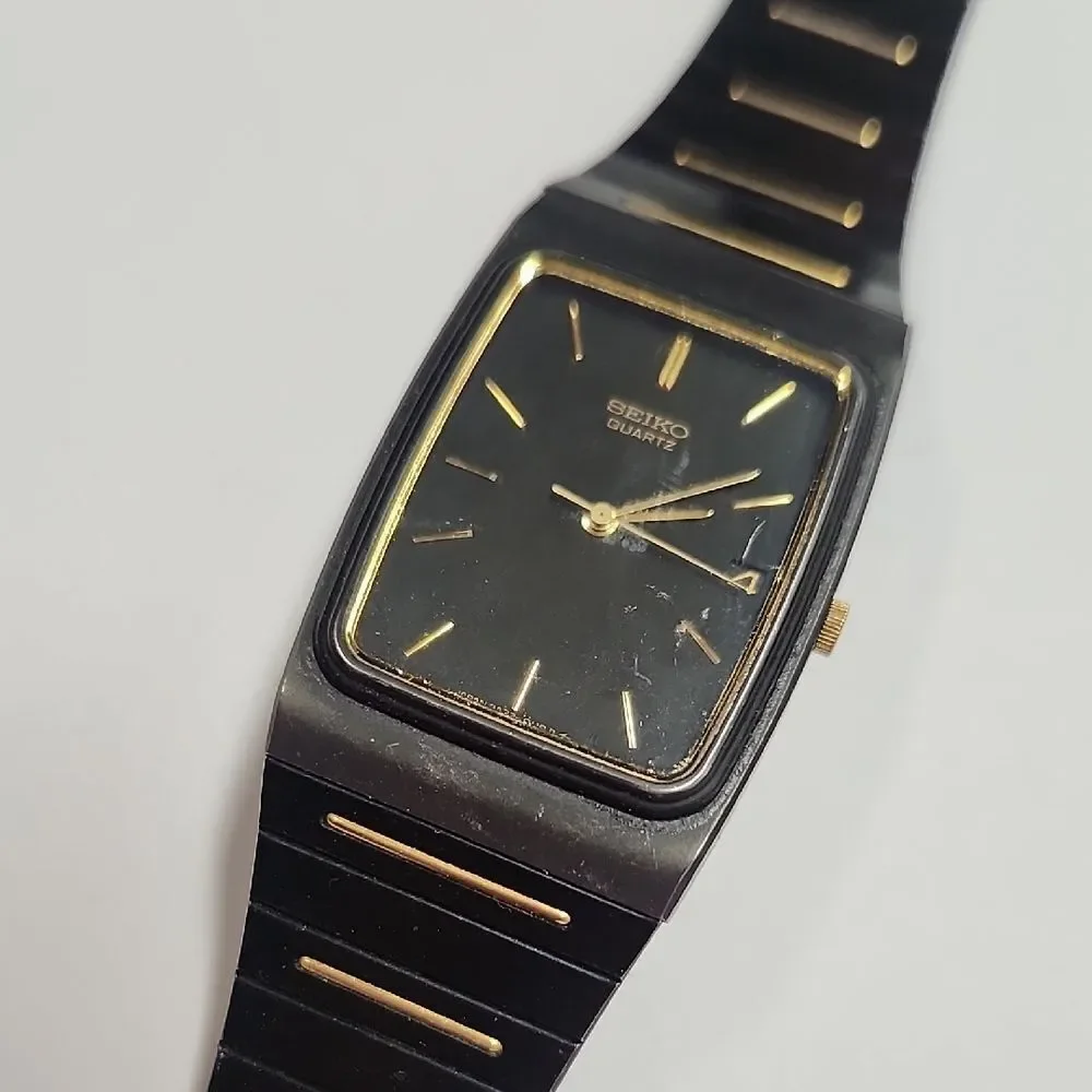 Seiko Classic 'Stealth' 'Pinstripe Tuxedo' Gents Matte Black Chrome